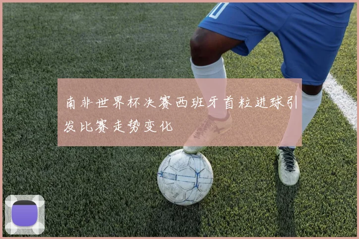 南非世界杯决赛西班牙首粒进球引发比赛走势变化
