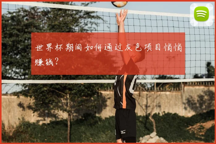 世界杯期间如何通过灰色项目悄悄赚钱？