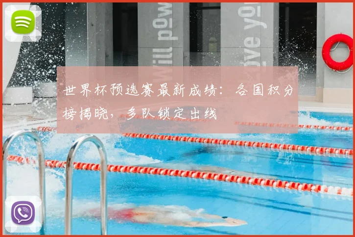 世界杯预选赛最新成绩:各国积分榜揭晓,多队锁定出线